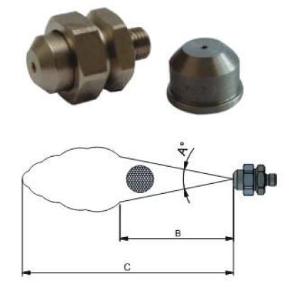 Pressure principle pneumatic nozzle – full cone 20 °