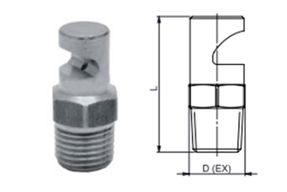 CD3 – spoon noozle wide spray angle