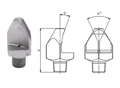 CD4 – spoon noozle wide spray angle
