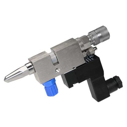 Electropneumatic spray nozzles