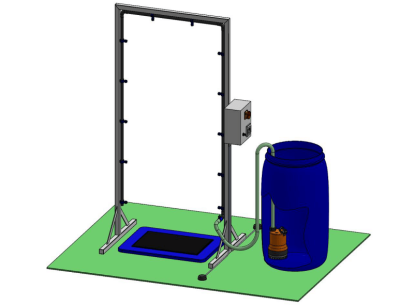 Monojet personal disinfection gate