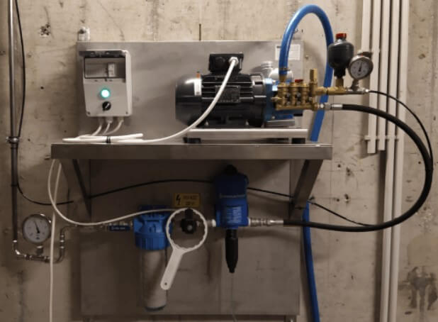 Installation of pumps, piping system, replacing the existing pump